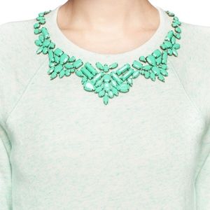J.Crew Bib Necklace Sweatshirt